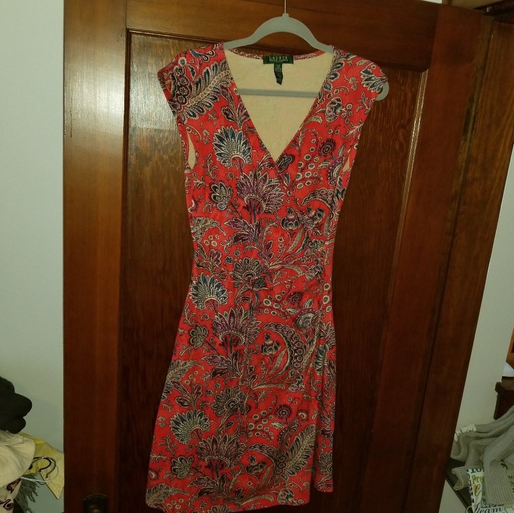 Summer faux wrap RL dress